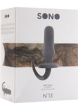 Sono No 13 Rubber Butt Plug Waterproof Grey 6 Inch