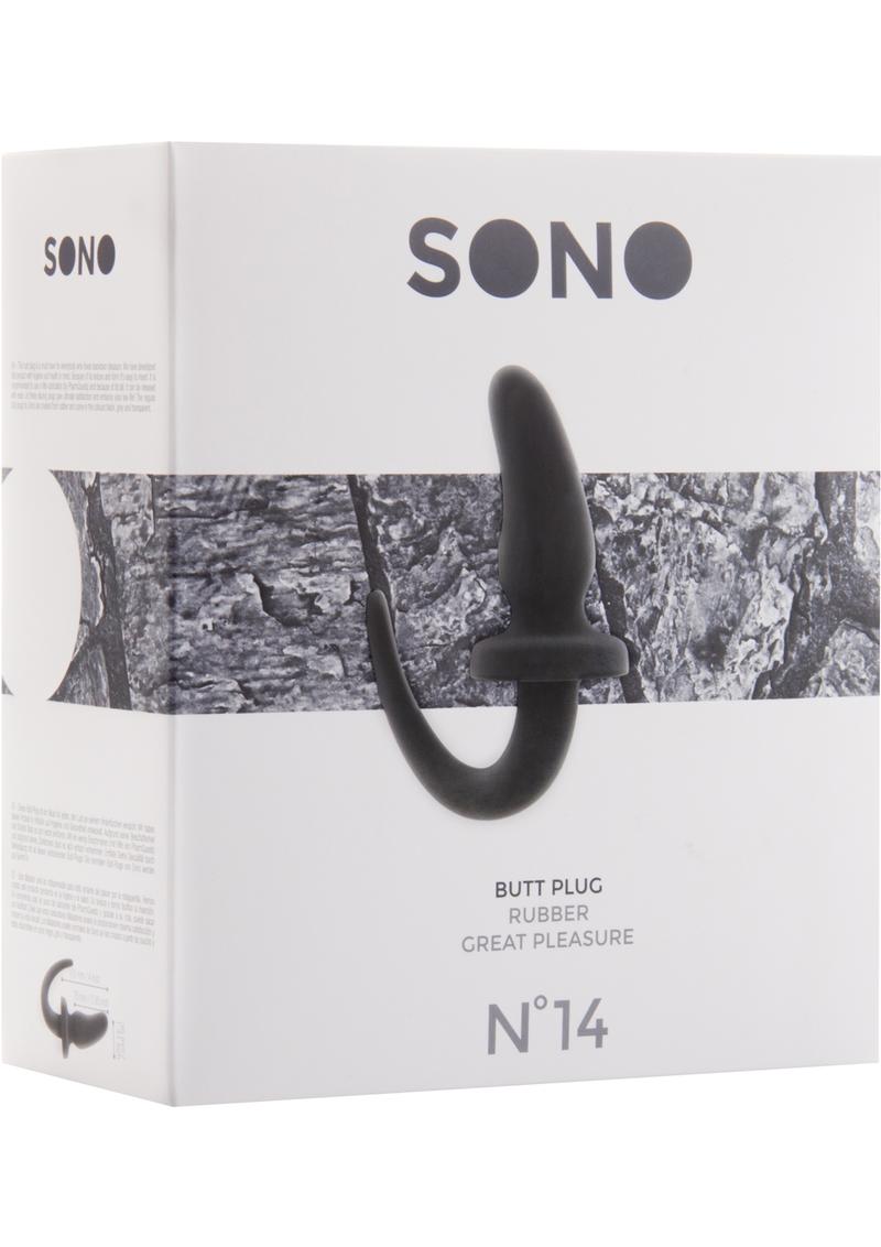 Sono No 14 Rubber Butt Plug Black