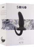 Sono No 15 Rubber Butt Plug Black 6 Inch