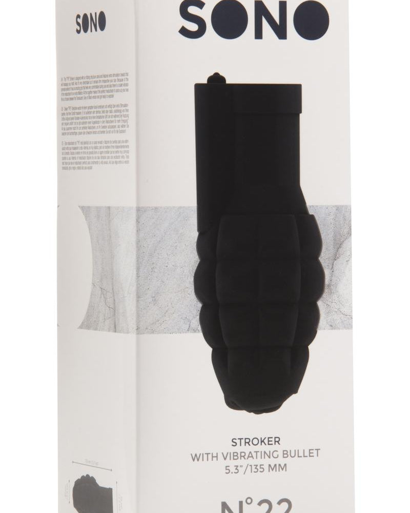 Sono No 22 Stroker With Vibrating Bullet Black