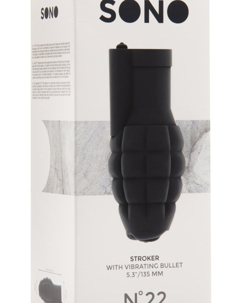 Sono No 22 Stroker With Vibrating Bullet Grey