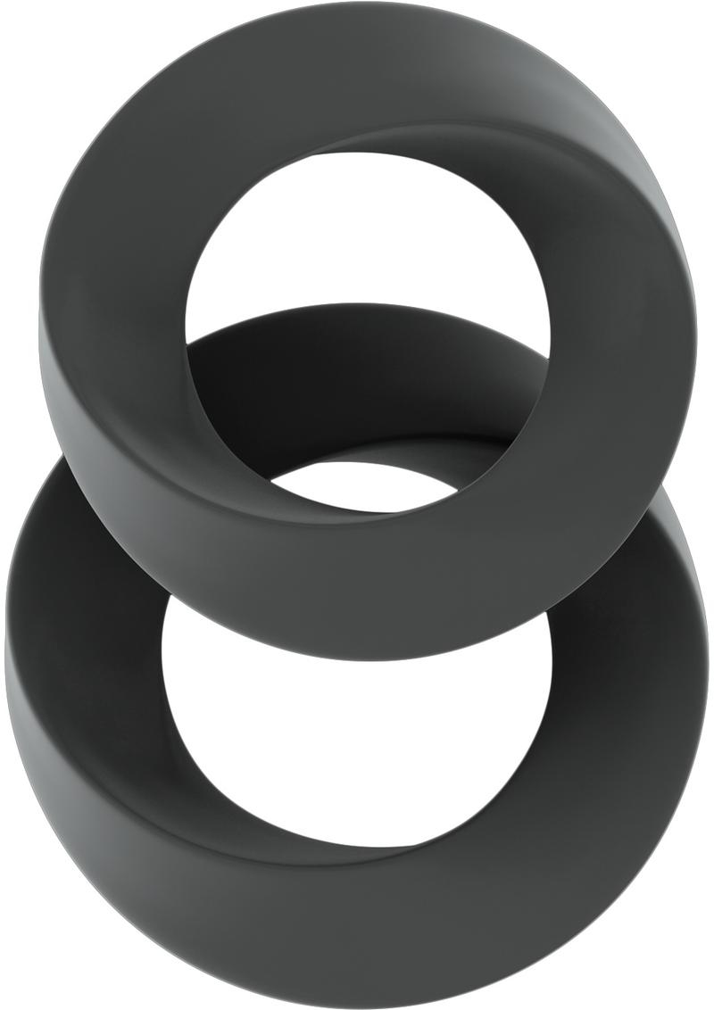 Sono No 24 Silicone Cock Ring Set Grey