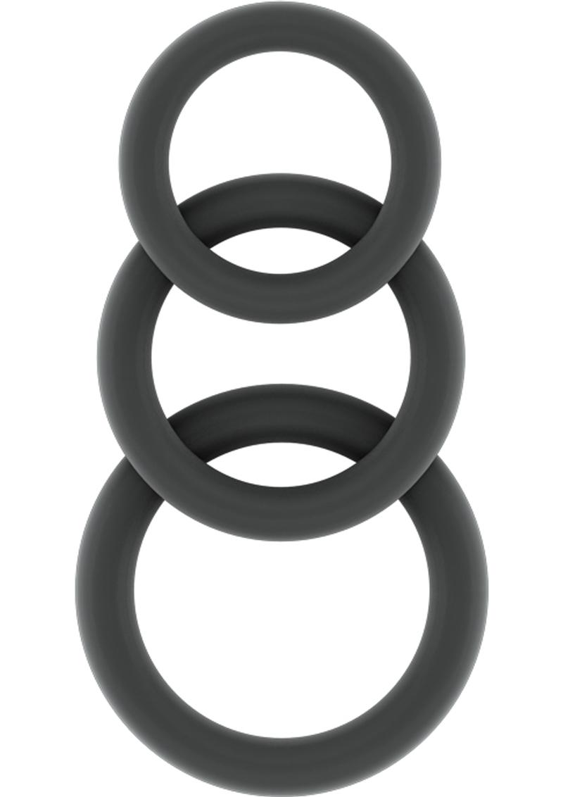 Sono No 25 Cockring Set Flexible Silicone Grey