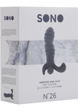 Sono No 26 Vibrating Anal Plug Silicone Waterproof Grey