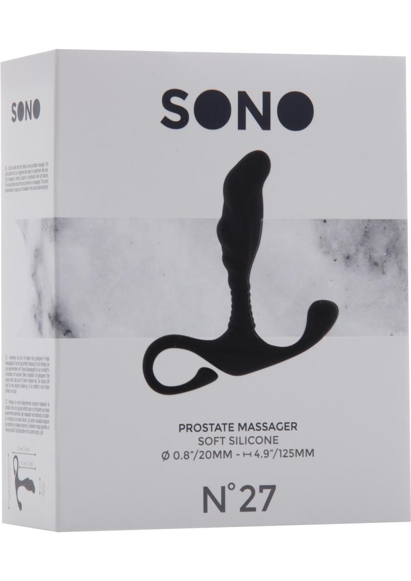 Sono No 27 Silicone Prostate Massager Waterproof Black