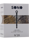 Sono No 28 Silicone Anal Chain Waterproof Grey