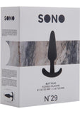 Sono No 29 Silicone Butt Plug Waterproof Black