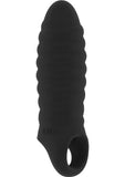 Sono No 36 Stretchy Thick Penis Extension Waterproof Black 6 Inch