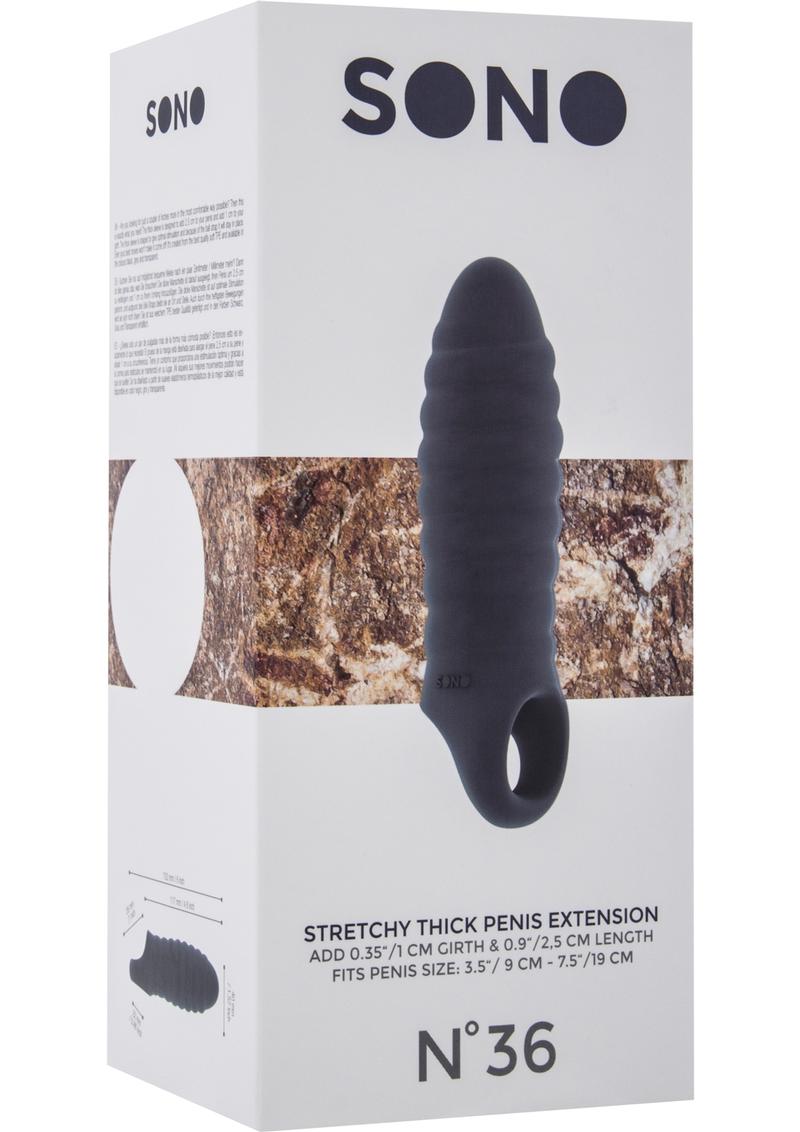 Sono No 36 Stretch Thick Penis Extension Grey