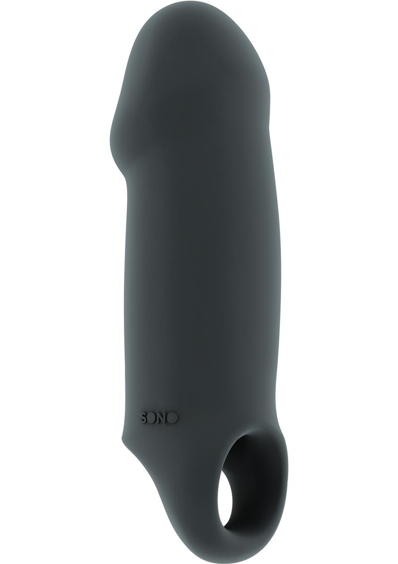 Extensión de pene elástica y gruesa Sono No 37, color gris