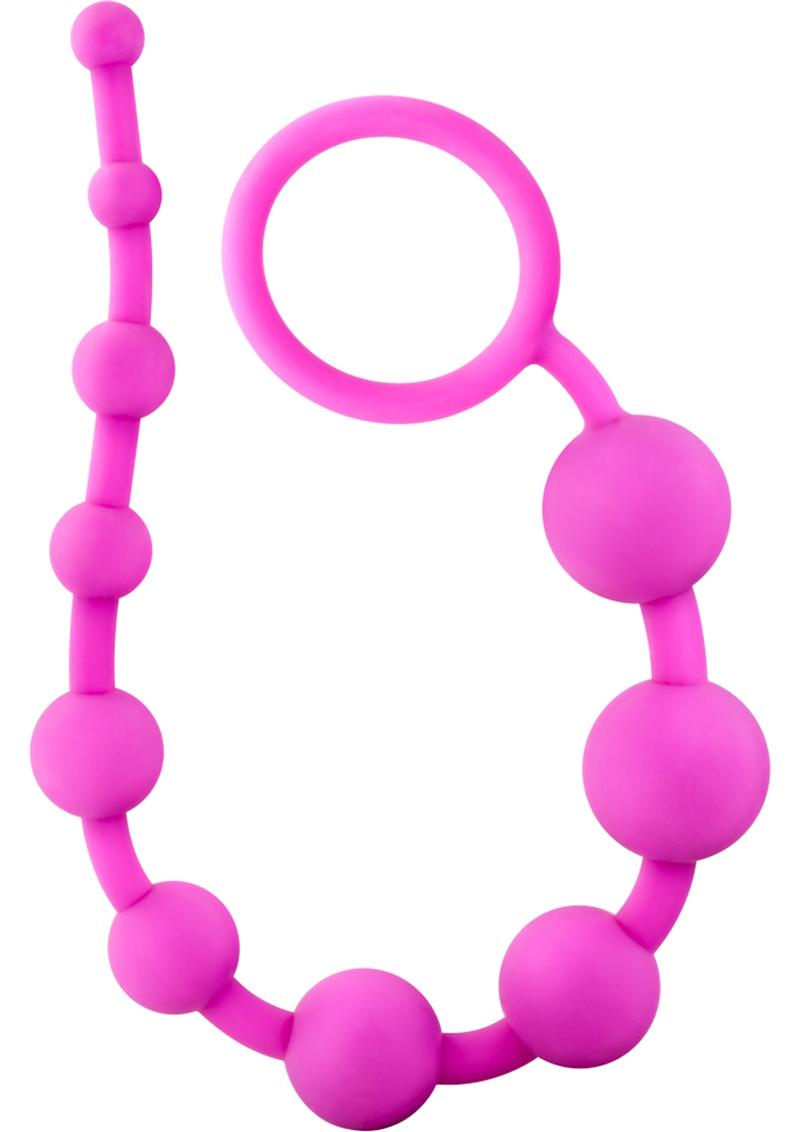 Luxe Silicone 10 Beads Fuchsia