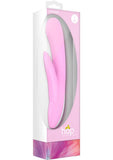 Hop Pleasure Bunnies Cottontail Silicone USB Rechargeable Vibrator Waterproof Ballet Slipper Pink