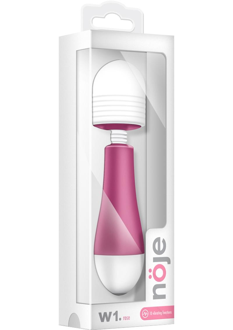 Noje W1 Silicone USB Rechargeable Mini Massagers Waterproof Rose