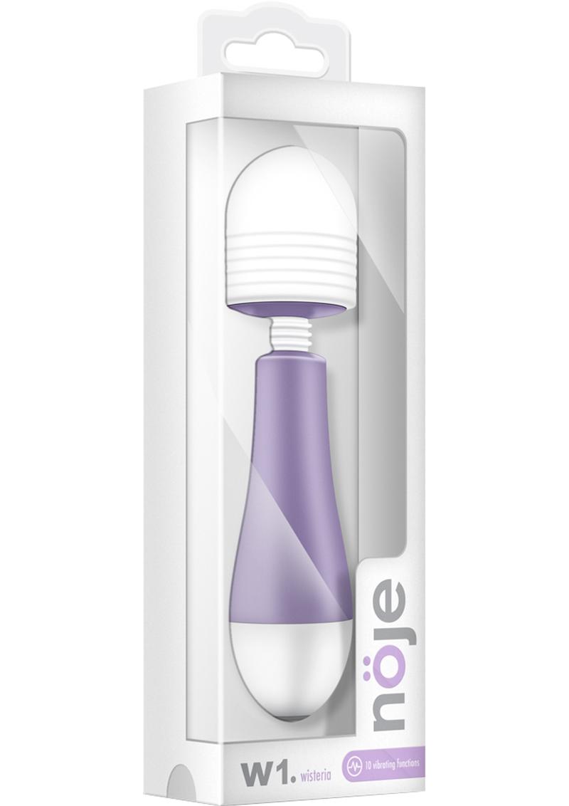 Noje W1 Silicone USB Rechargeable Mini Massagers Waterproof Wisteria Purple