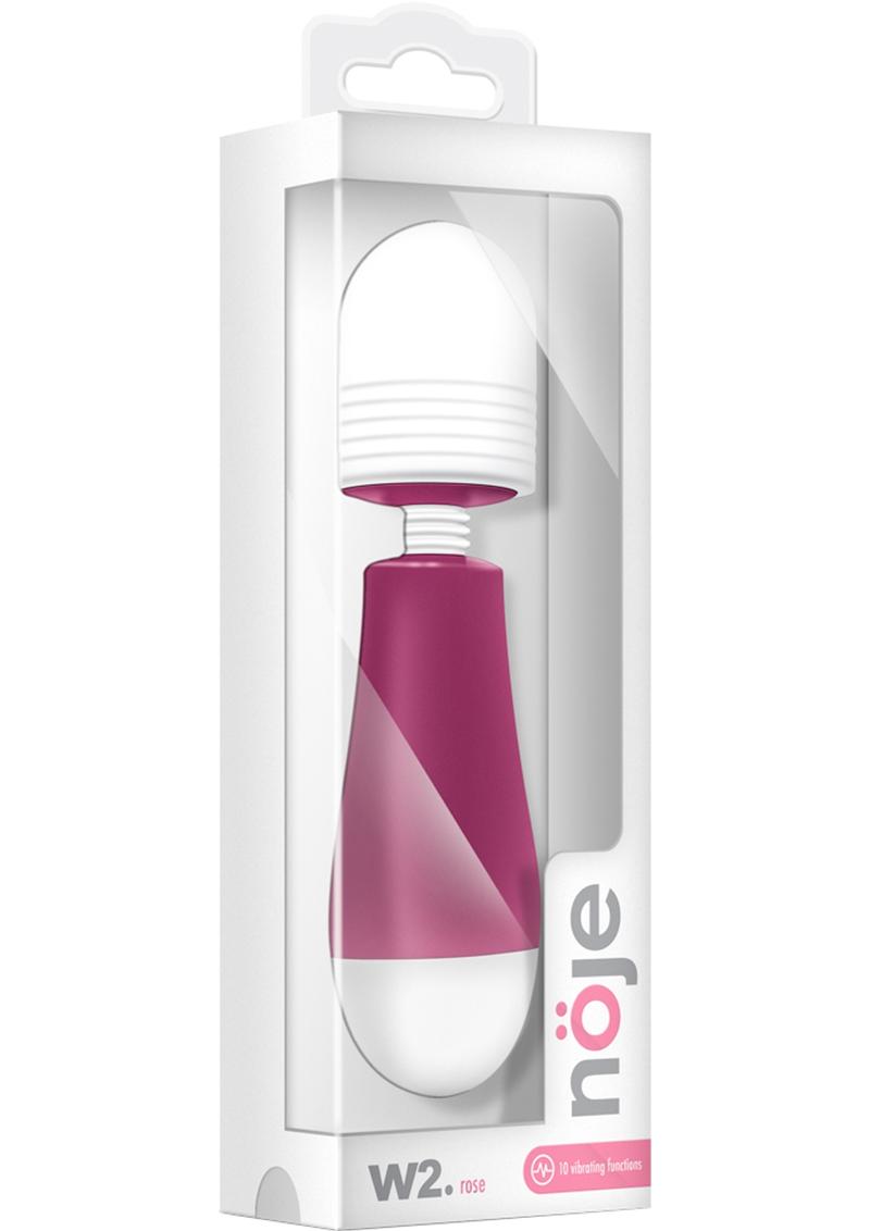 Noje W2 Silicone USB Rechargeable Mini Massagers Waterproof Rose