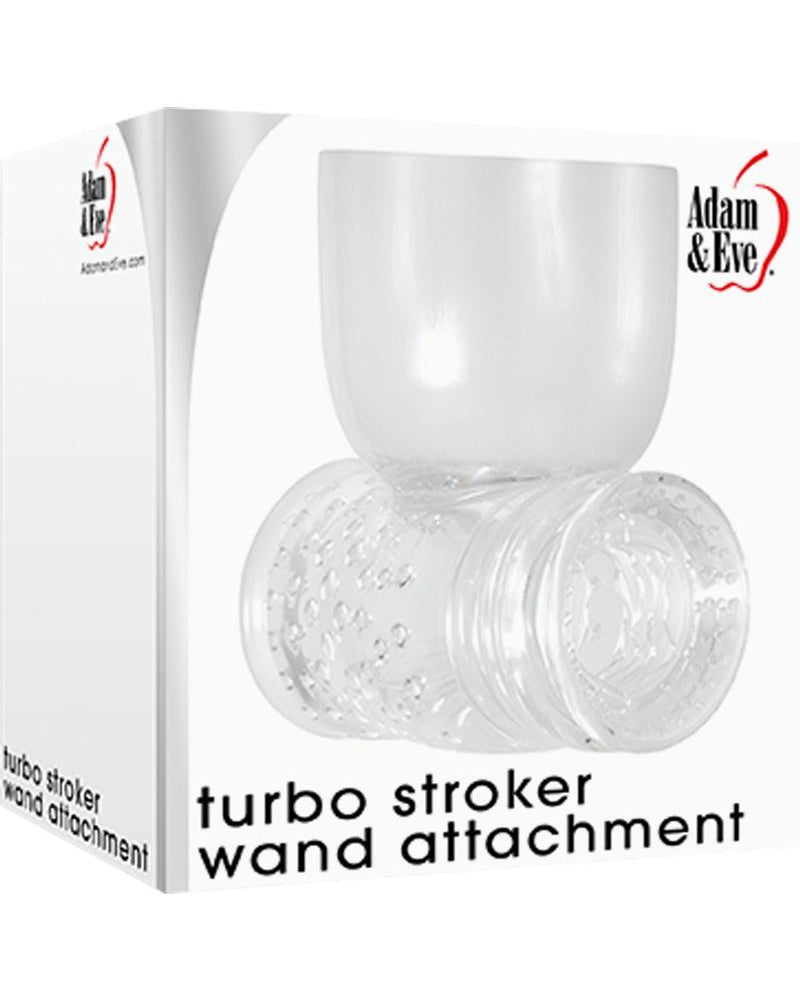 Accesorio de varita Turbo Stroker de Adán y Eva, transparente