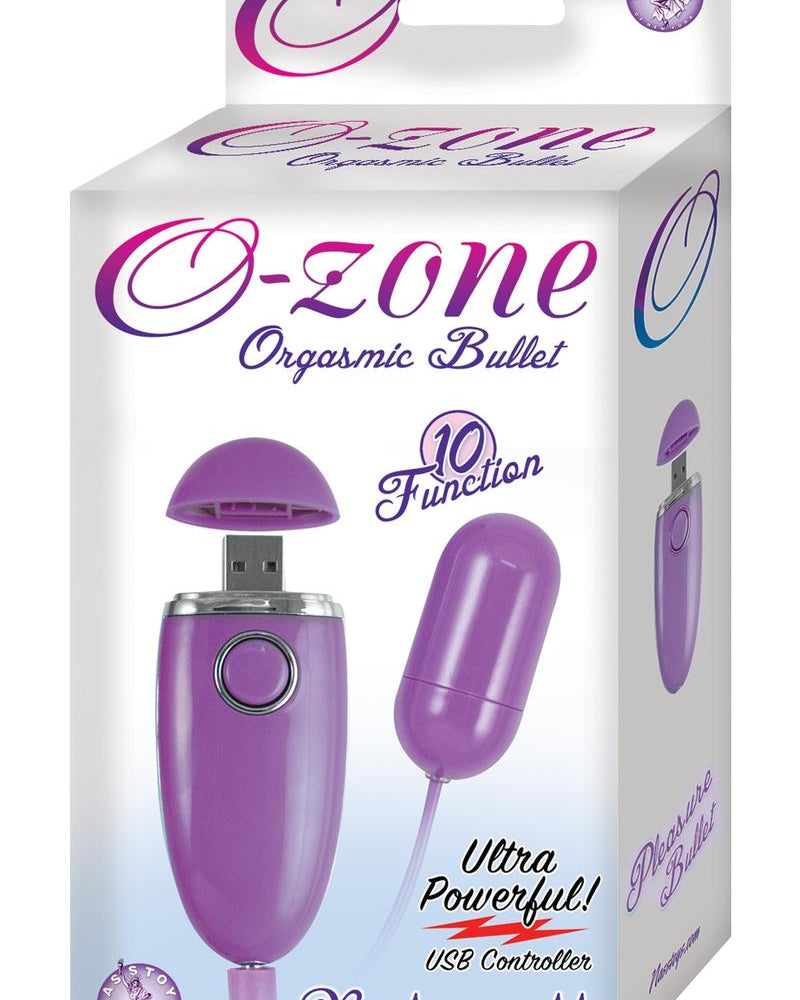 Bala orgásmica recargable de ozono resistente al agua color morado