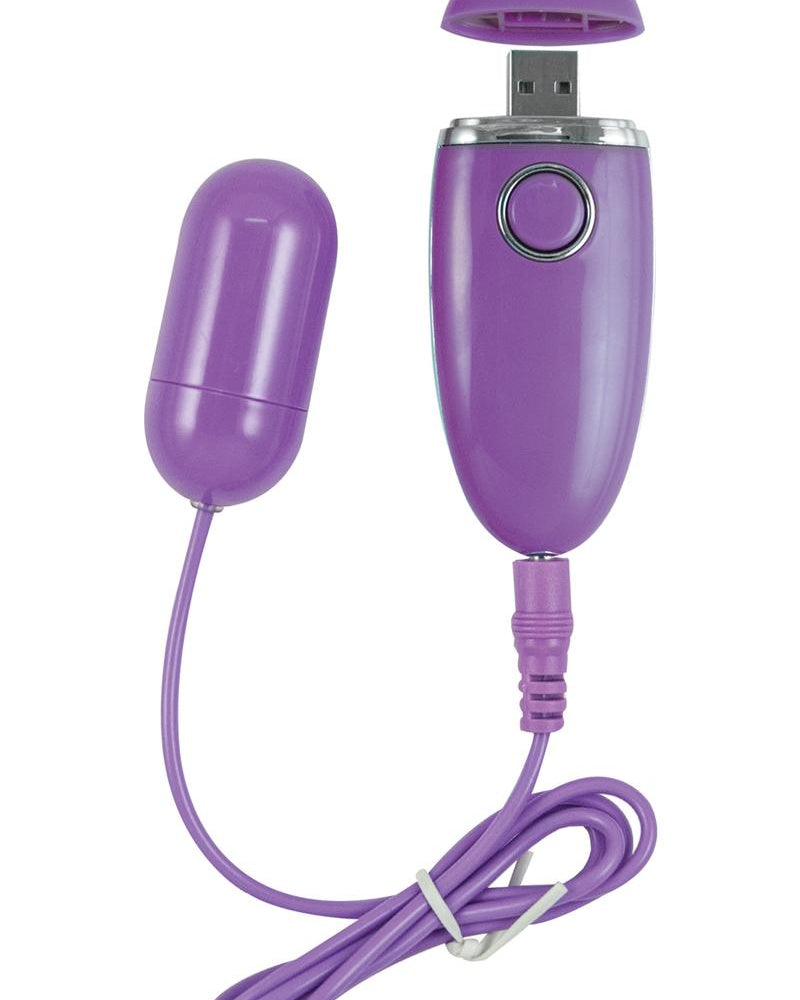 Bala orgásmica recargable de ozono resistente al agua color morado