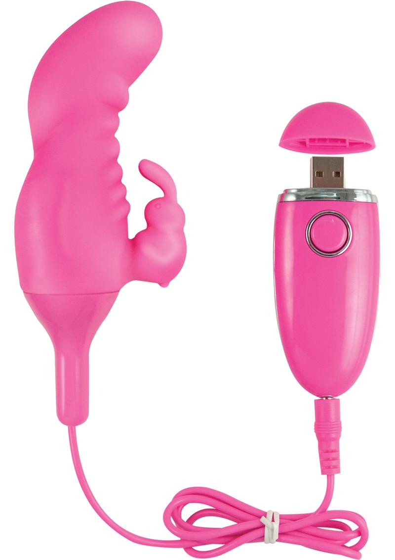 Ozone Orgasmic Rechargeable Bunny Waterproof Pink