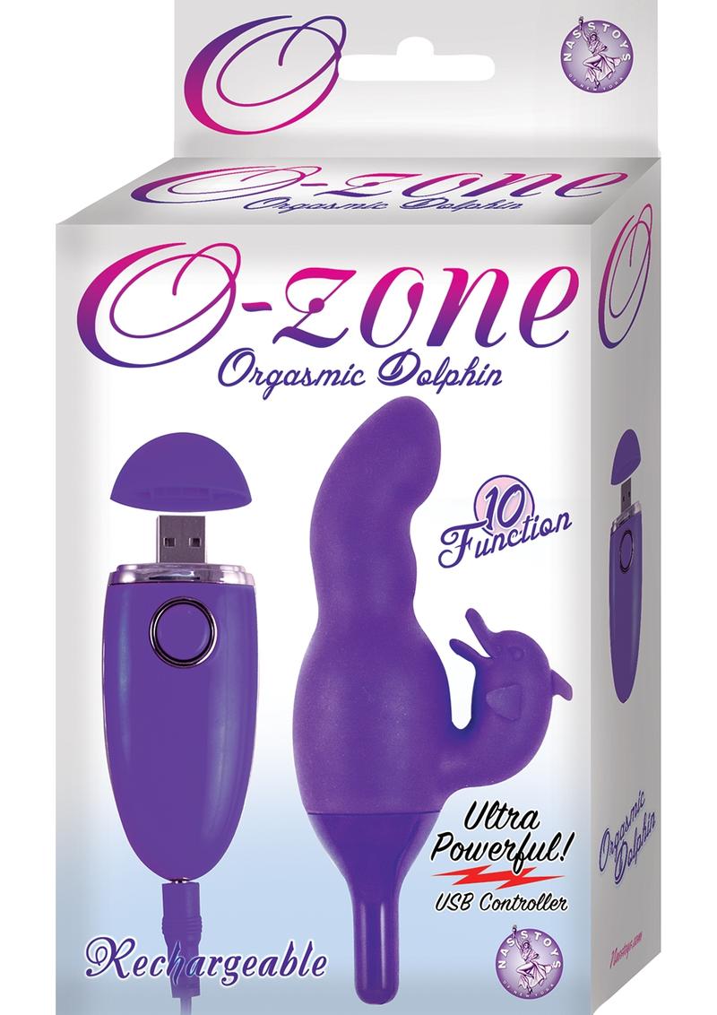 Delfín morado resistente al agua y recargable con ozono orgásmico