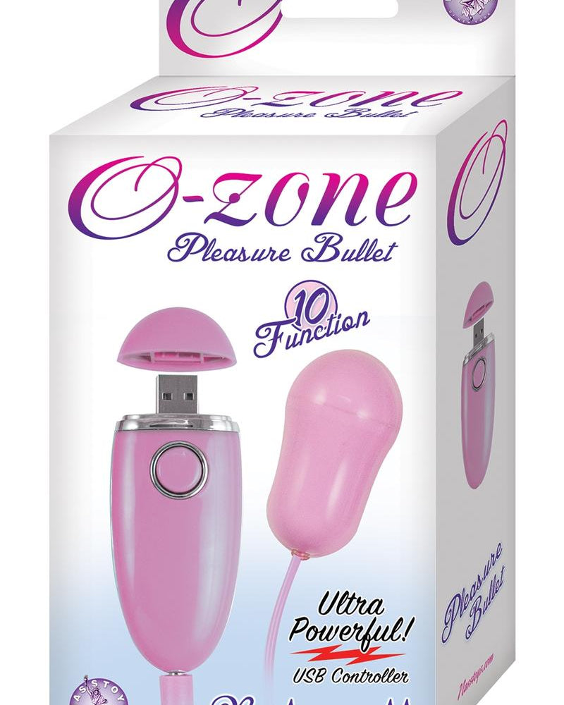 Bala de placer recargable Ozone resistente al agua color rosa