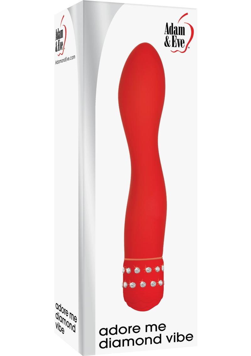 Adán y Eva - Vibrador Adore Me Diamond resistente al agua - Rojo