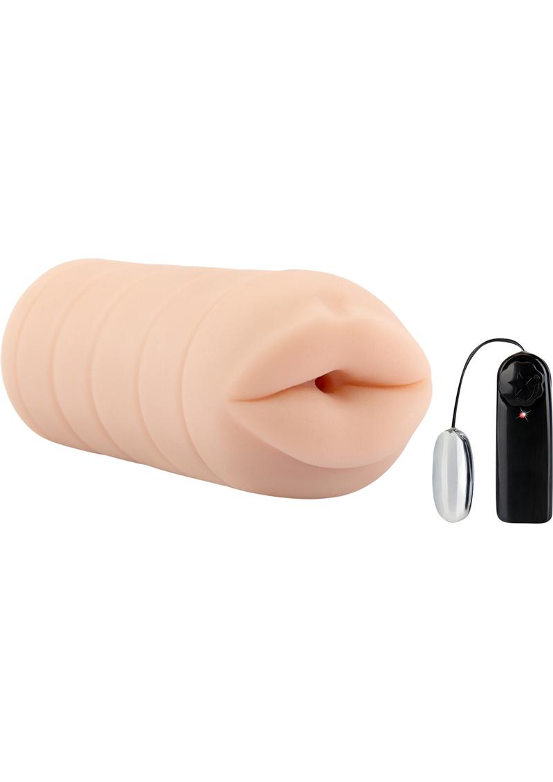 Hustler Apenas legal Vibrador Mamada Sucia Pequeña Chupapollas Boca Acariciador Carne