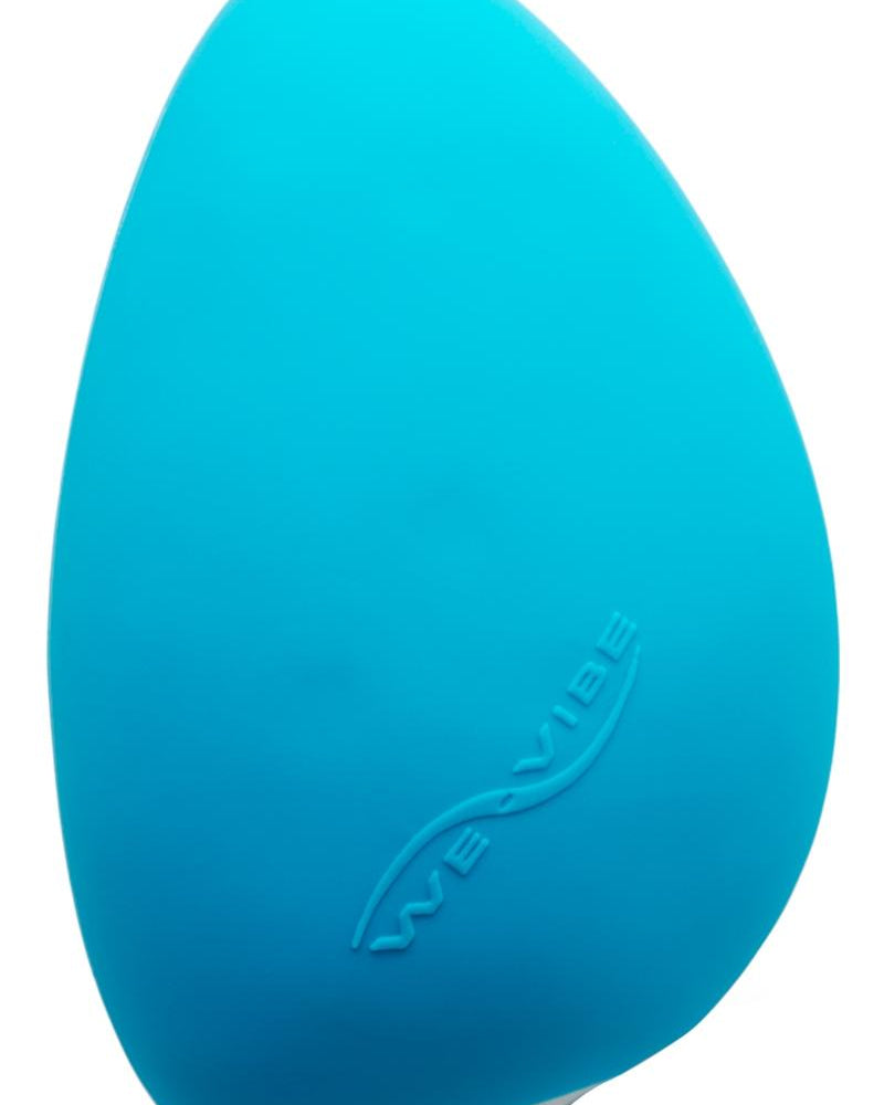 Vibrador recargable de silicona We-Vibe Wish con aplicación USB, resistente al agua, color azul