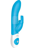 The Rabbit Company The Beaded Rabbit XL USB Rechargeable Silicone Vibrator Aqua