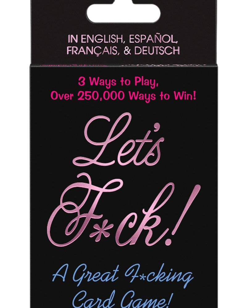 Lets Fuck Sex Position Card Game