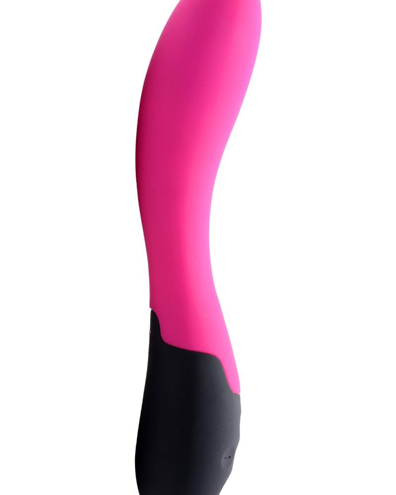 Vibrador de silicona autocalentable Heat Blaze 9x resistente al agua, color rosa intenso