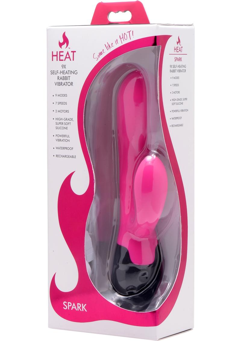 Heat Spark 9x Self Heating Rabbit Vibrator Pink