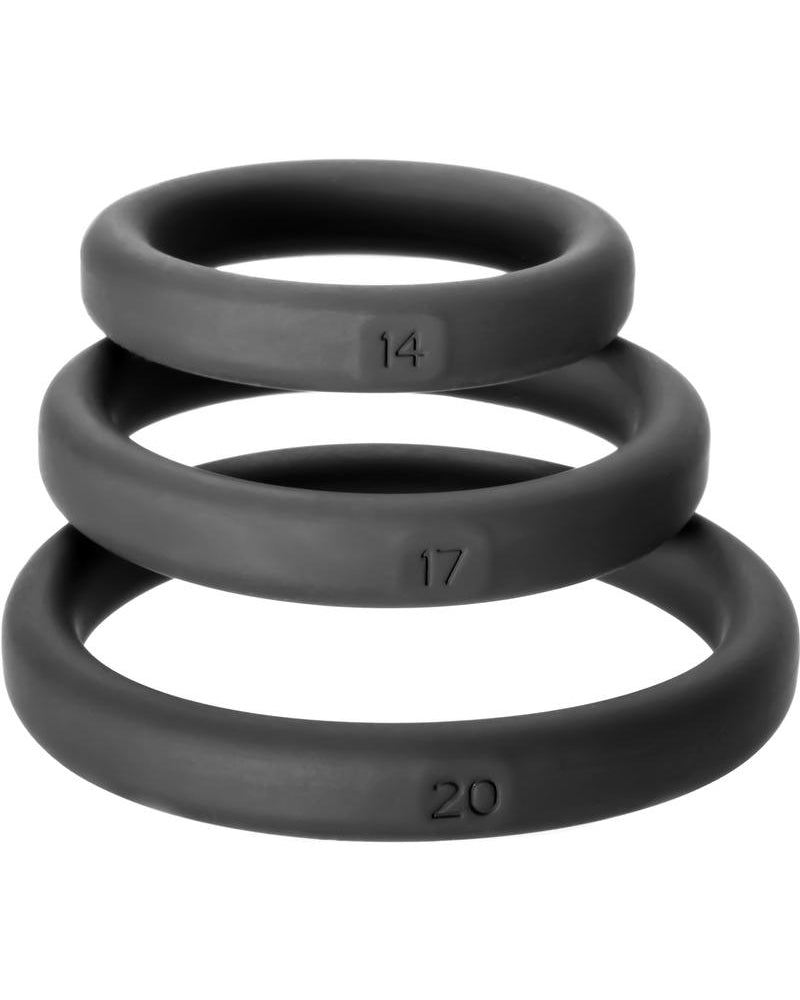 Perfect Fit Xact-Fit Premium Silicone Ring Set Assorted Sizes 3 Rings Per Set