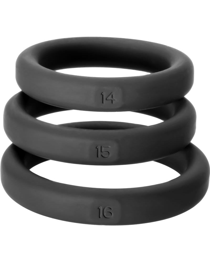 Perfect Fit Xact-Fit Premium Silicone Ring Set Small To Medium 3 Rings Per Set