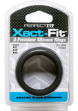 Perfect Fit Xact-Fit Premium Silicone Ring Set Medium to Large 3 Rings Per Set