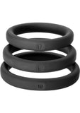 Perfect Fit Xact-Fit Premium Silicone Ring Set Medium to Large 3 Rings Per Set