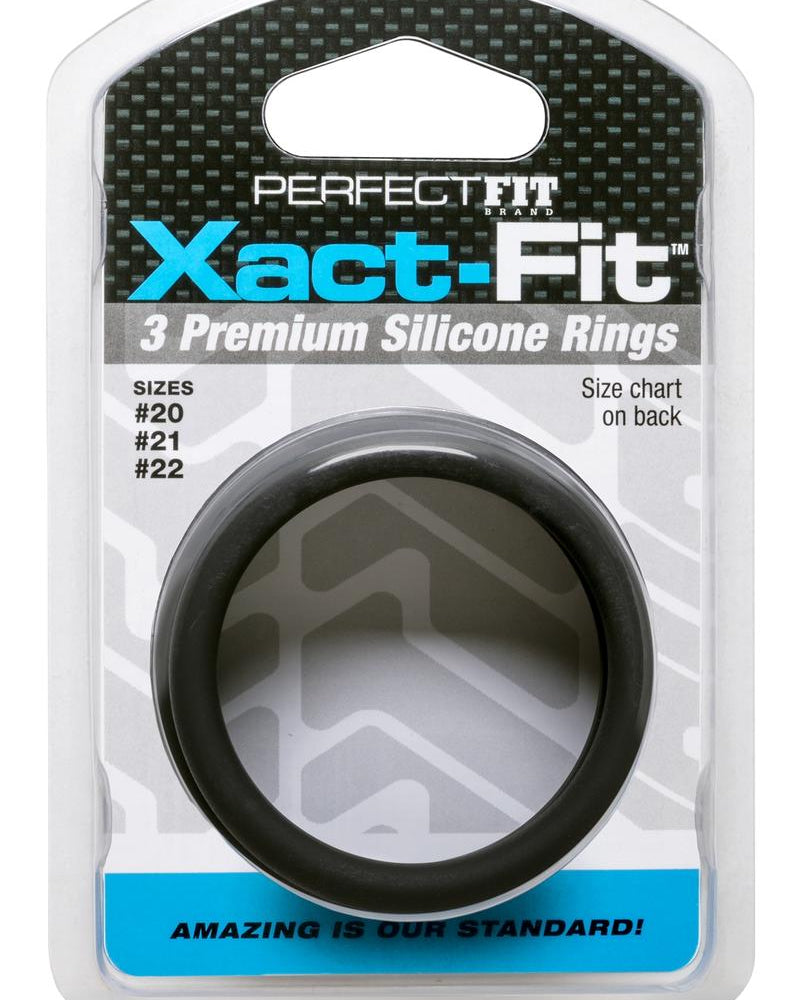 Perfect Fit Xact-Fit Premium Silicone Ring Set Large To Xlarge 3 Rings Per Set