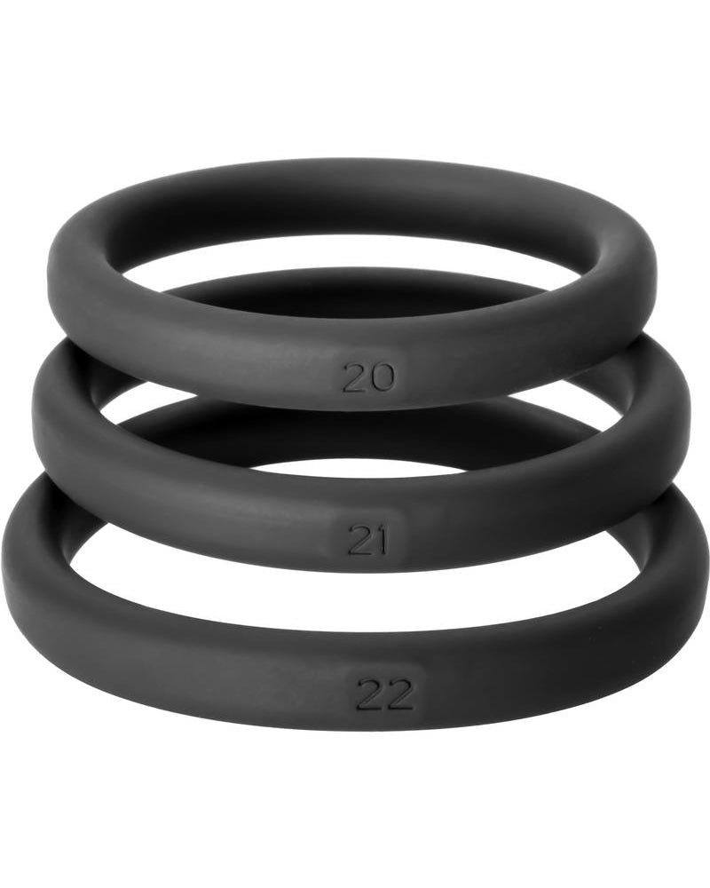 Perfect Fit Xact-Fit Premium Silicone Ring Set Large To Xlarge 3 Rings Per Set