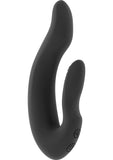 Vibrador para parejas recargable por USB de silicona flexible Jil Hayden, resistente al agua, color negro, 5,9 pulgadas