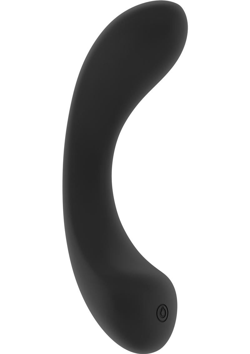 Jil Olivia Flexible Silicone USB Rechargeable Vibrator Waterproof Black 6.14 Inch