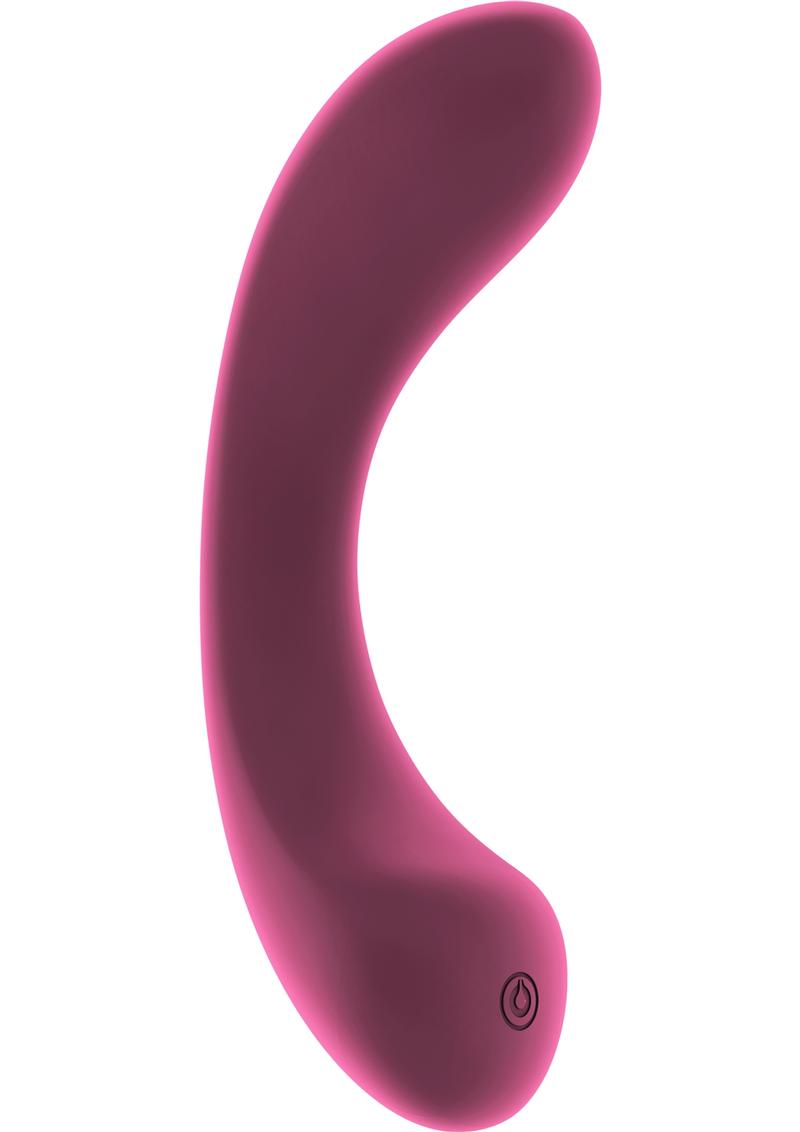 Vibrador recargable por USB de silicona flexible Jil Olivia, resistente al agua, color rosa, 6,14 pulgadas