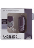 Mjuze Angel Egg With Stimulating Wings Wireless Remote Control Waterproof Purple 3.14 Inch