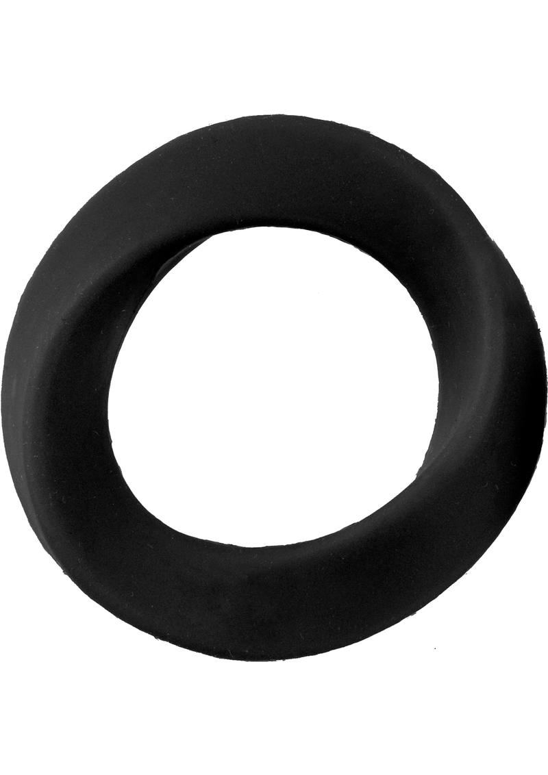 Anillo de silicona para el pene Mjuze Infinity, resistente al agua, color negro, extragrande