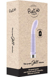 Retro Jet G-Spot Textured Silicone Vibrator Purple