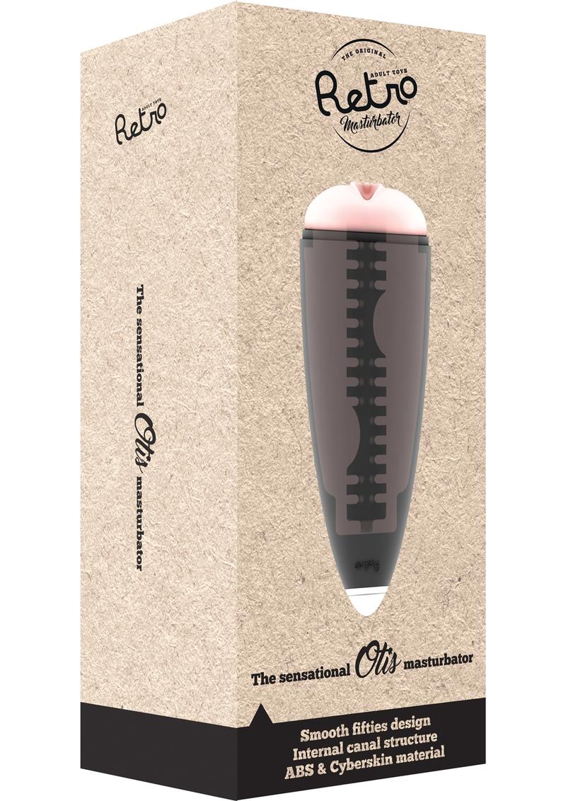 Masturbador retro Otis Pussy de color carne con funda negra