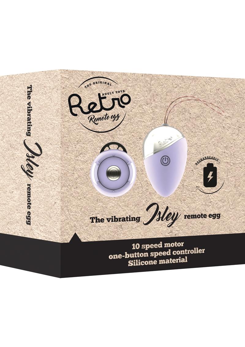 Retro Isley Wireless Remote Control USB Rechargeable Egg Waterproof Purple