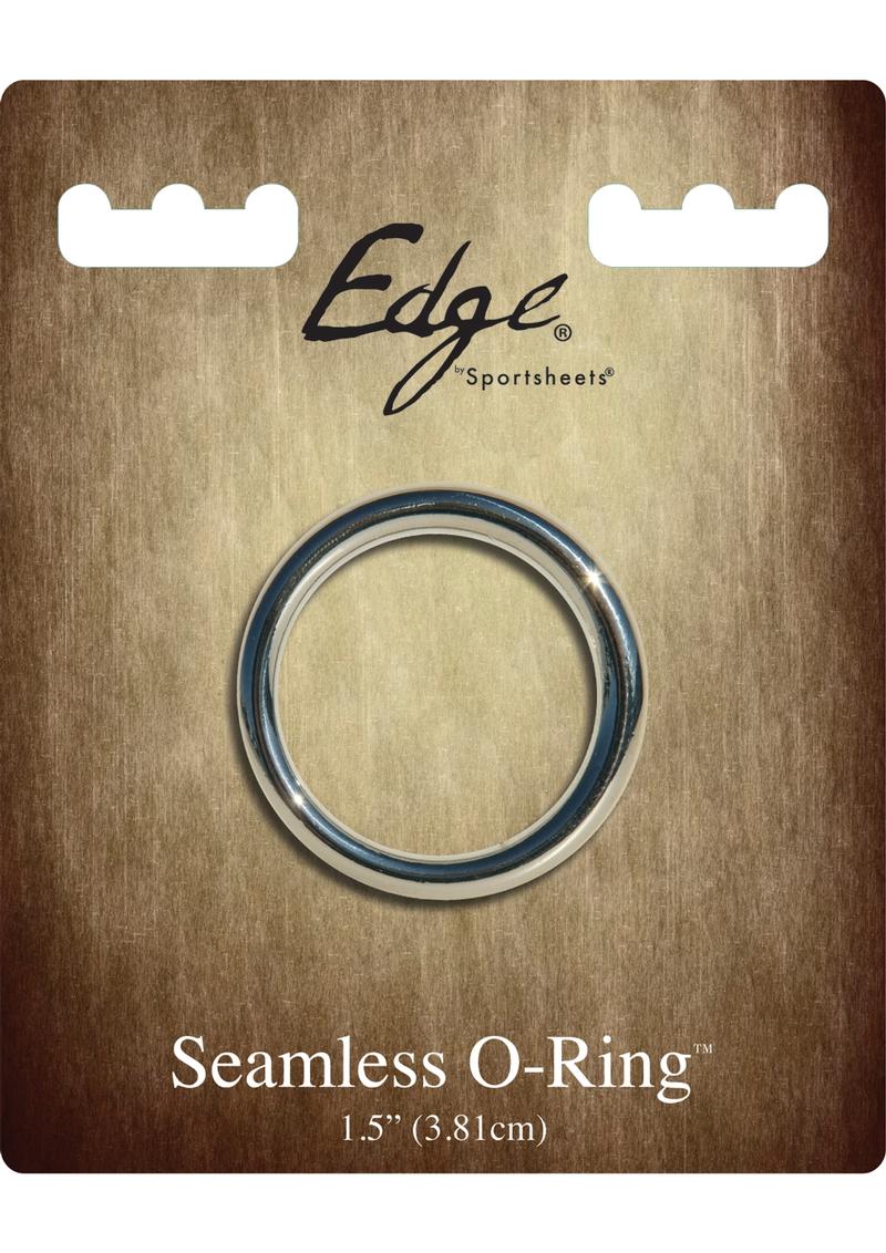 Edge Seamless O-Ring Metal Cockring Silver 1.5 Inch Diameter