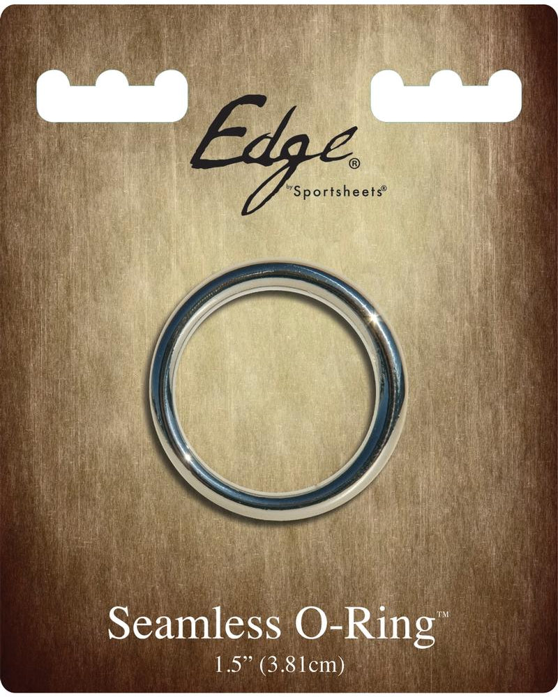Edge Seamless O-Ring Metal Cockring Silver 1.5 Inch Diameter