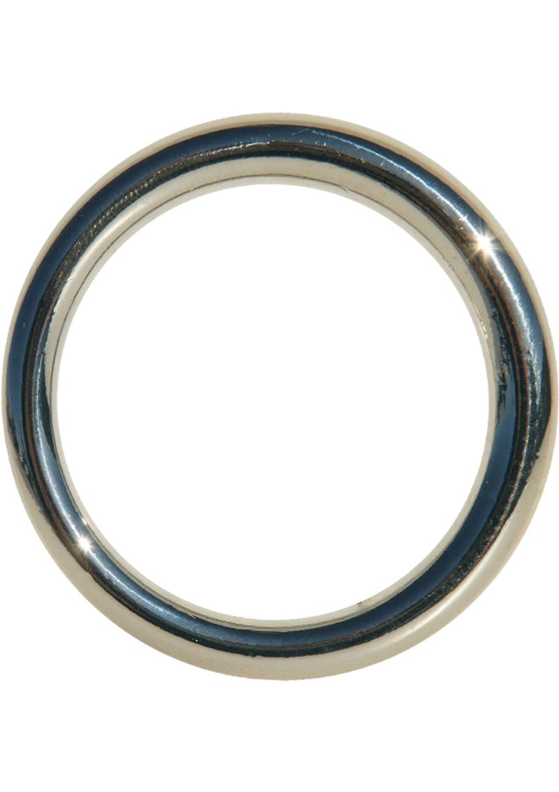 Edge Seamless O-Ring Metal Cockring Silver 1.5 Inch Diameter