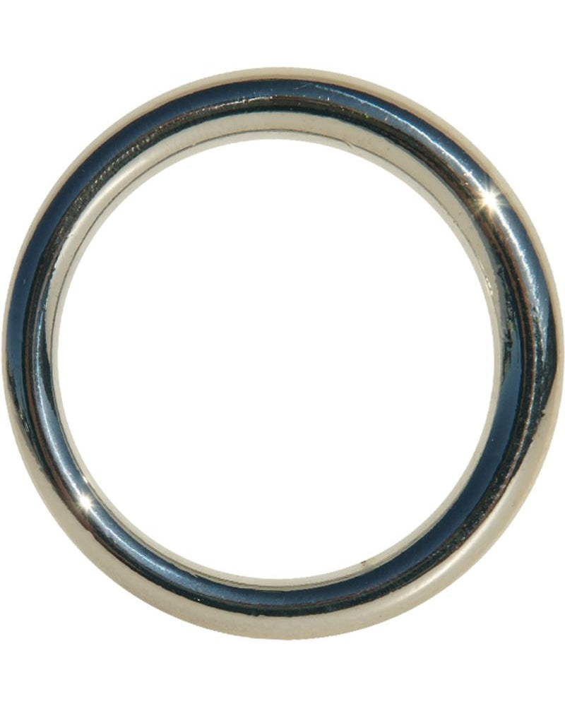 Edge Seamless O-Ring Metal Cockring Silver 1.5 Inch Diameter